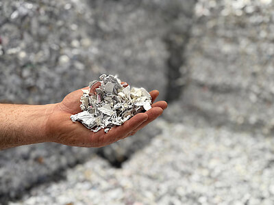 Paper shredded according to the standards established for data protection by the ISO/IEC 21964 (former DIN 66399).