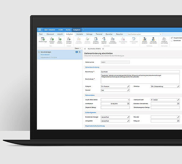 Screenshot HR Recruiting Dashboard
