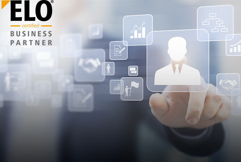 Man Zeigt mit einem Finger auf Icons